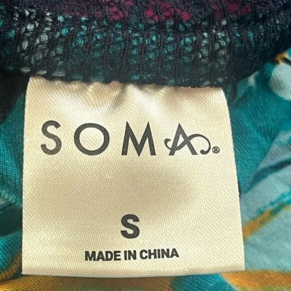 Soma Women's Cool Nights Racerback Sleep Cami Pajama Top Blue Pink Small - Picture 5 of 10